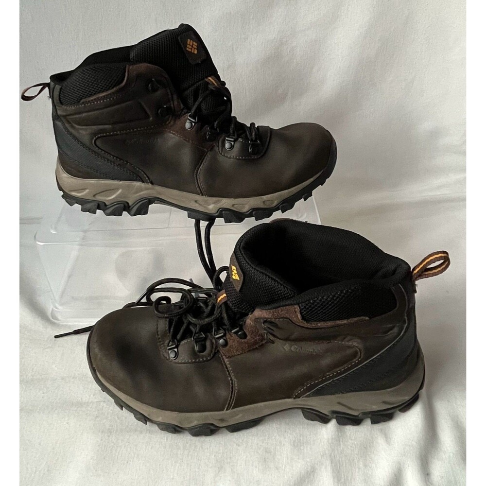 Columbia Hiking Boots Men's Size 10 Brown Leather Omni-Grip Trail Outdoor